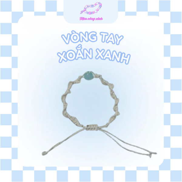 vòng tay xoắn xanh